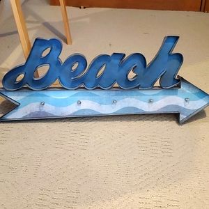 Light Up Beach Wall Decor